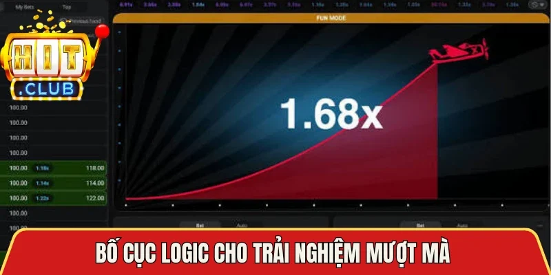 Bố cục logic cho trải nghiệm mượt mà 